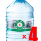 Вода Первый источник 19 литров в одноразовой таре. 4 бутыли